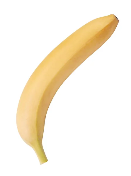 Rohe Gelbe Banane Isoliert — Stockfoto
