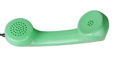 Eski yeşil Rotary telefon yakışıklı