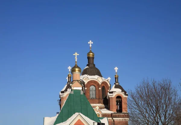 Kirche Winter Tagsüber — Stockfoto