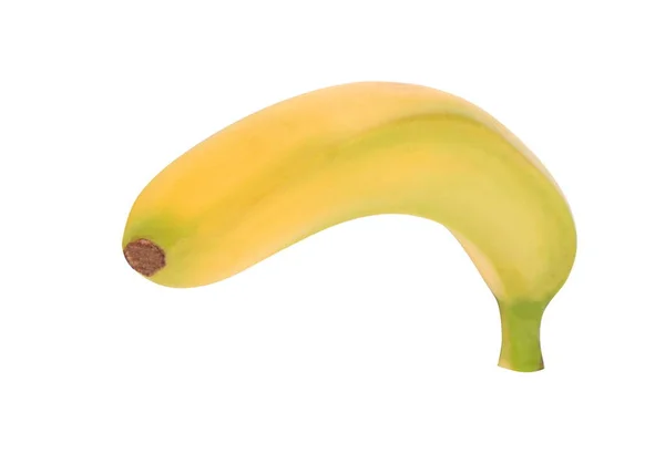 Žlutý Banán Izolované Den — Stock fotografie
