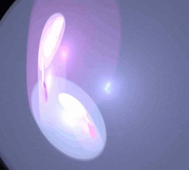 Siyah Renk Üzerine Bir Dijital Fraktal Resmi