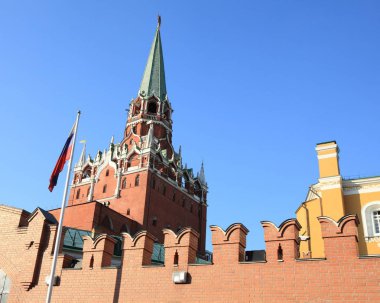 Gökyüzü arka planında Kremlin kulesi