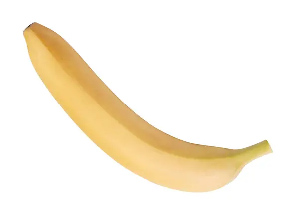 Rohe Gelbe Banane Isoliert — Stockfoto