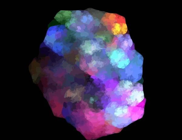 Illustration Digitala Fraktal Med Multicolor — Stock vektor