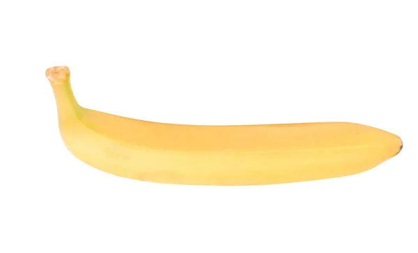 Een Rauwe Gele Banaan Geïsoleerd Een Droge Zonnige Dag — Stockfoto