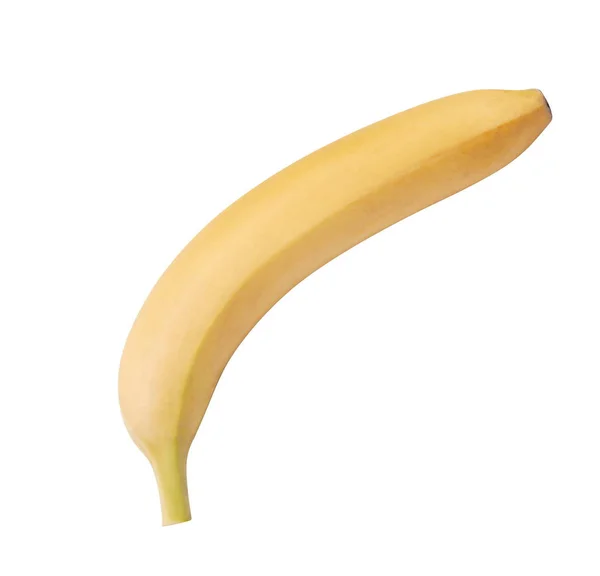 Rohe Gelbe Banane Isoliert — Stockfoto