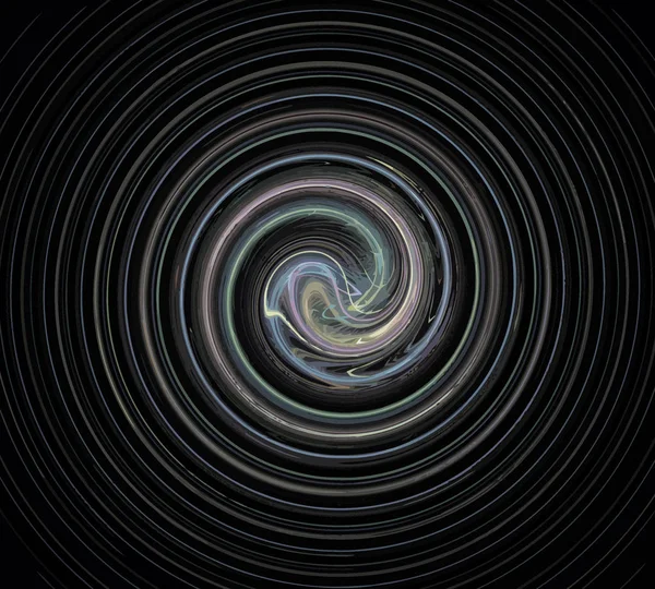 Siyah Renk Üzerine Bir Dijital Fraktal Resmi