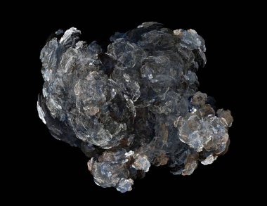 Siyah Renk Üzerine Bir Dijital Fraktal Resmi