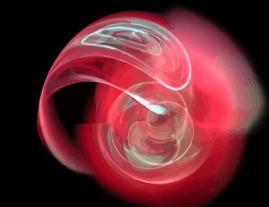 Dijital fraktal ile çok renkli bir çizimi