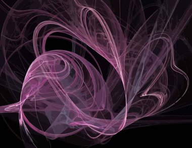 Dijital fraktal ile çok renkli bir çizimi