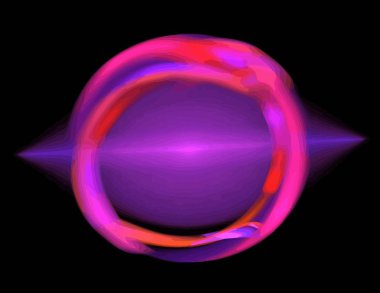 Dijital fraktal ile çok renkli bir çizimi