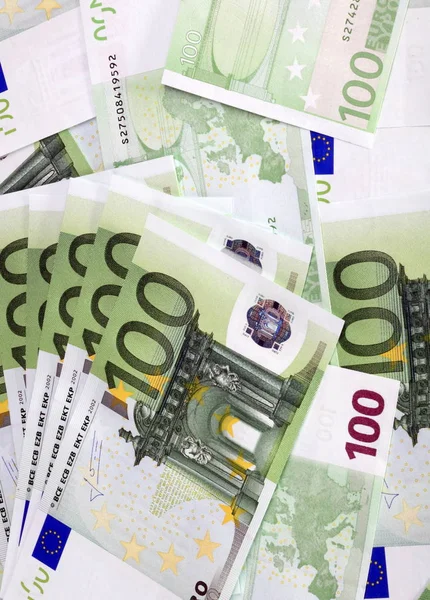 Europe Euros Banknote Hundreds — Stock Photo, Image