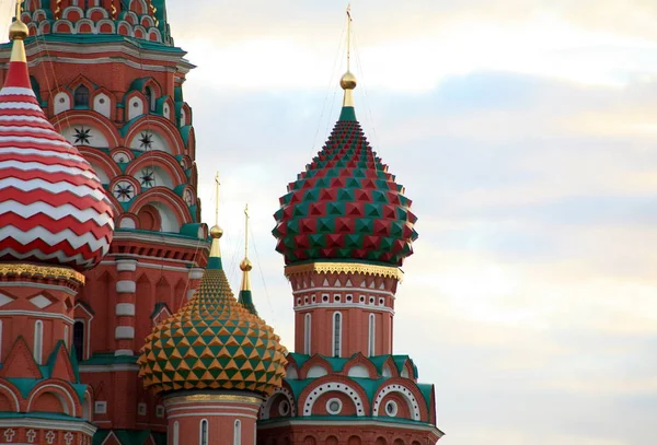 Blessed Basil Cathedral Moscow Close — Stock Photo, Image