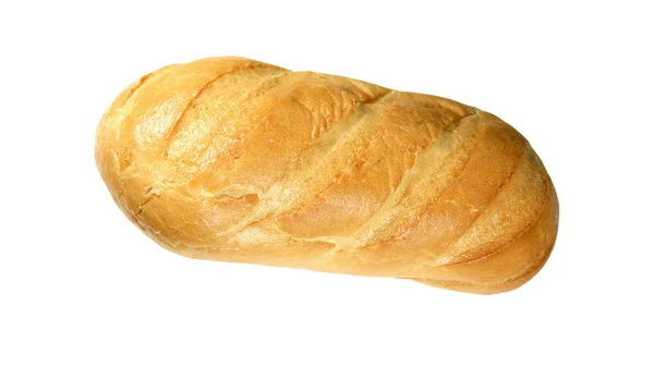 Wheaten Bröd Vit Bakgrund — Stockfoto