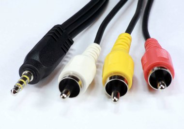 dört ses video kablosunu Tak-ve-yuva