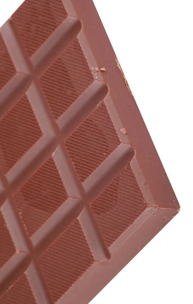 Bar Chocolate Marrón Aislado — Foto de Stock