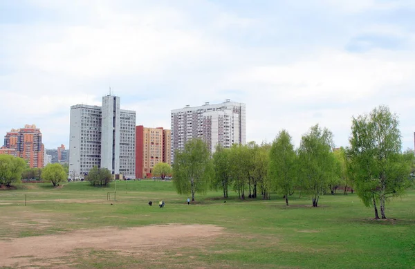 Printemps Dans Parc Ville Jour — Photo