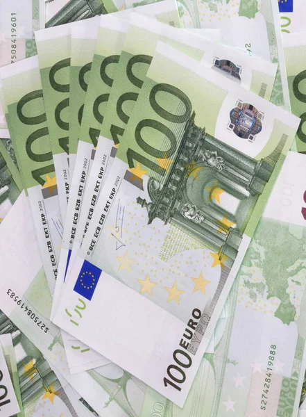 Europe Euros Banknote Hundreds — Stock Photo, Image