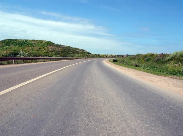 Estrada Céu Dia Verão — Fotografia de Stock