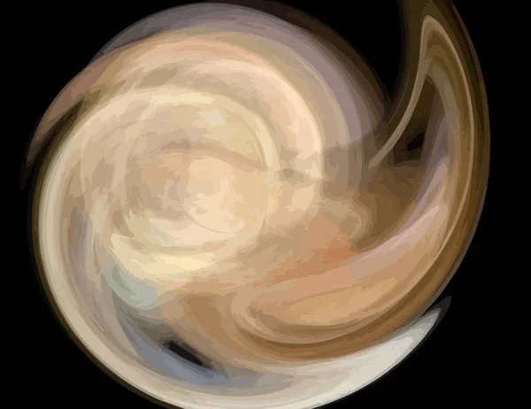 Одна Ілюстрація Цифрового Фракталу Різнокольором — стоковий вектор