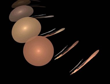 Dijital fraktal ile çok renkli bir çizimi