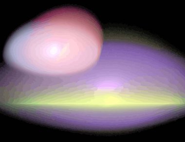 Dijital fraktal ile çok renkli bir çizimi