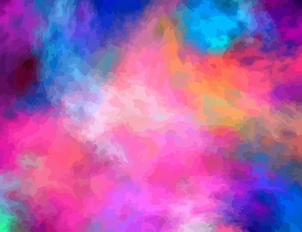 Eine Illustration Des Digitalen Fraktals Mit Mehrfarbigem — Stockvektor