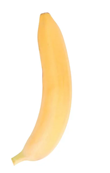 Rohe Gelbe Banane Isoliert — Stockfoto