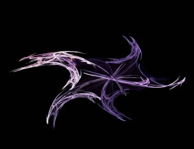 Dijital fraktal ile çok renkli bir çizimi