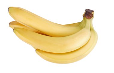 Kuru güneşli bir günde soyutlanmış bir sürü sarı muz.