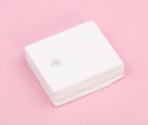 Ceramic Insulator Pink Background — Stock Photo, Image