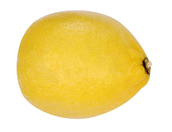 Yellow Raw Lemon Isolated — Stock Photo, Image