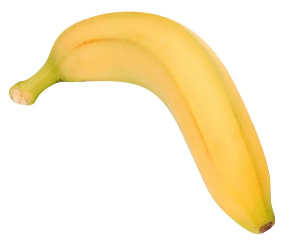 Жовтий Банан Ізольований Сухий День — стокове фото