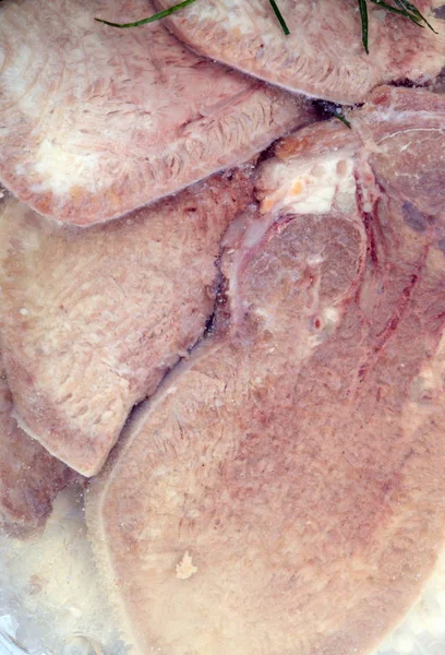 Ζαμπόν Κρέας Φόντο Τροφίμων — Φωτογραφία Αρχείου