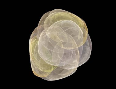 Dijital fraktal ile çok renkli bir çizimi