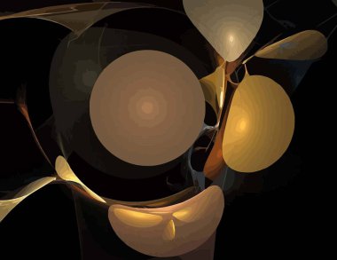 Dijital fraktal ile çok renkli bir çizimi