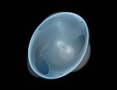 Siyah Renk Üzerine Bir Dijital Fraktal Resmi