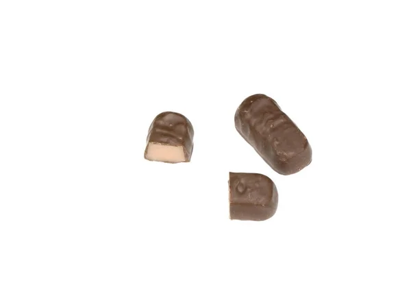 Dos caramelos de chocolate con relleno —  Fotos de Stock