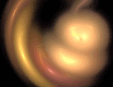 Dijital fraktal ile çok renkli bir çizimi