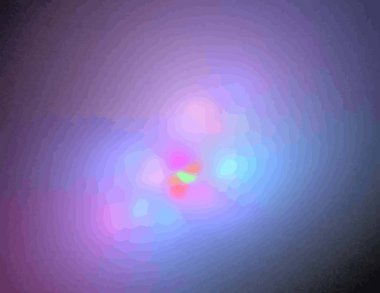 Siyah Renk Üzerine Bir Dijital Fraktal Resmi