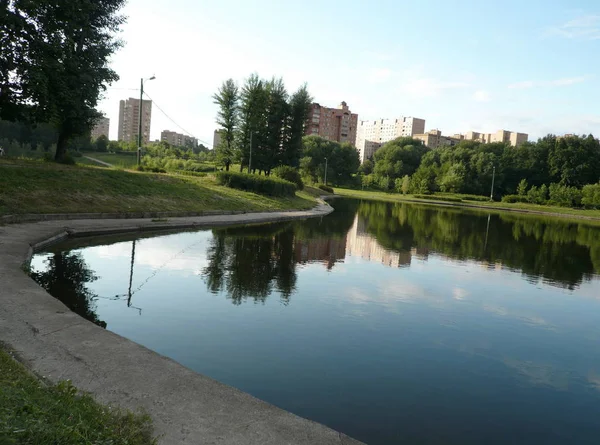 Лето в городском парке — стоковое фото