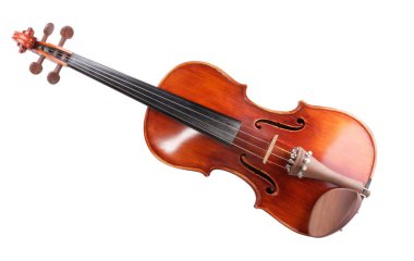 Kuru güneşli bir günde kırmızı keman izole edildi