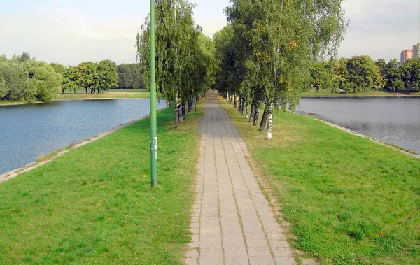 Steegje op droge zonnige dag — Stockfoto