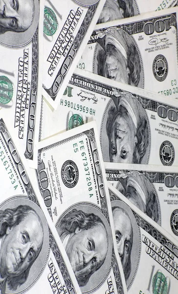 Nota de dólares americanos durante o dia — Fotografia de Stock