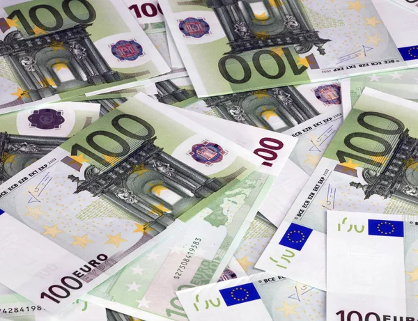 Eurobankbiljet van honderden — Stockfoto