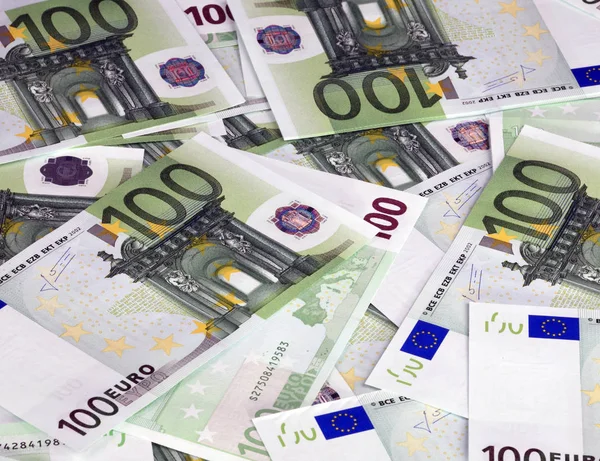 Billete en euros europa de cientos — Foto de Stock