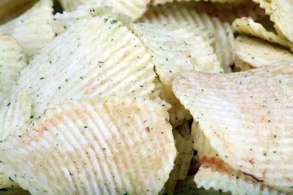Potato chips horizontal  texture — Stock Photo, Image