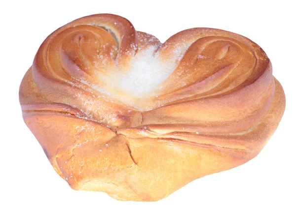 Twist bun with heart shape — Stock Photo, Image