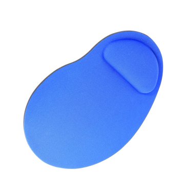 Beyaz arka plan üzerinde izole mavi Mouse Pad