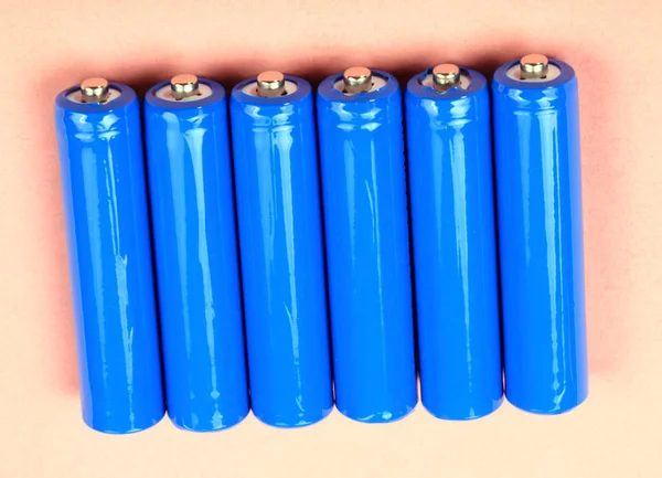 Zes elektrische batterij op droge dag — Stockfoto